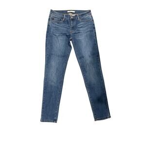 Kancan Mid Rise Stretch Skinny Jean Size W11/29 Dark Wash